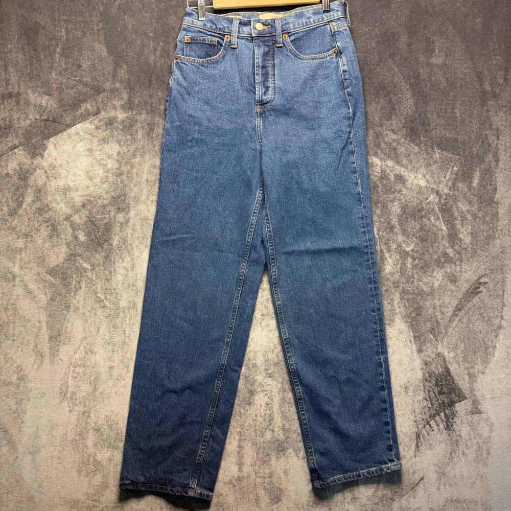 Universal Thread Jeans Womens Size 4 Blue Cotton Highest Straight High Rise Wash